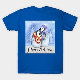 Cute Xmas Penguins T-Shirt